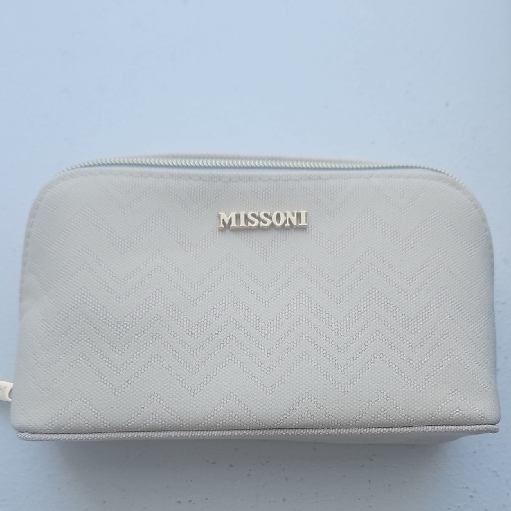 Missoni Light Gray Chevron Pouch